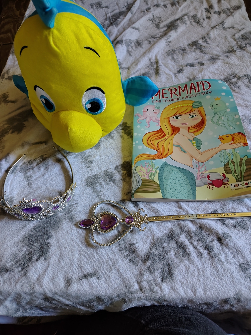 Disney Princess Plush Tag with Yellow and Teal Accents